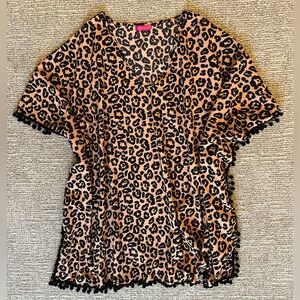 SIMPLY SOUTHERN Leopard Print Swimsuit Coverup